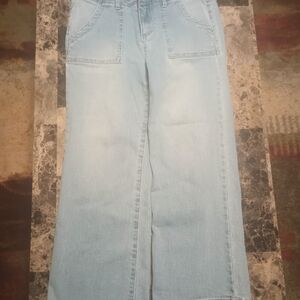 Blue Spice Light Wash Flare Jeans
